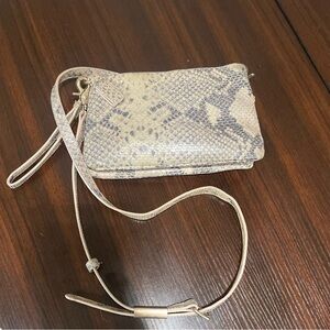 Snake-Print Crossbody Bag